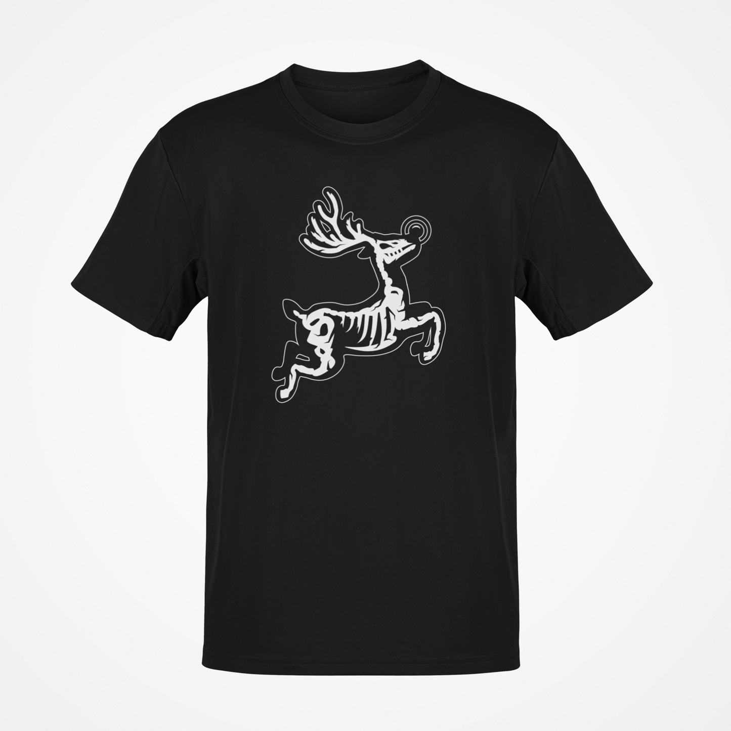 Unisex Shirt, Rudolf The Red Nosed Reindeer, Skeleton Shirt, Christmas Shirt, Xmas Shirt, Horror Shirt, Gothic Apparel, Goth Tee, Goth Core