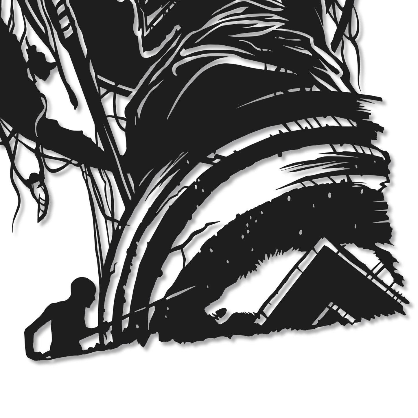 FRAMED King Leonidas 300 - handmade paper cut