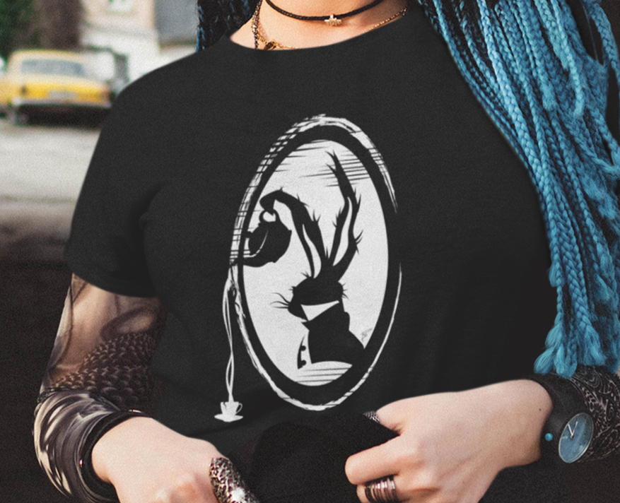 Unisex Shirt, Mad Hatter Shirt, Alice in Wonderland Shirt, Fairy Tale Shirt, Tea Party T-Shirt, Alice Shirt, Storybook Shirt, Goth Apparel