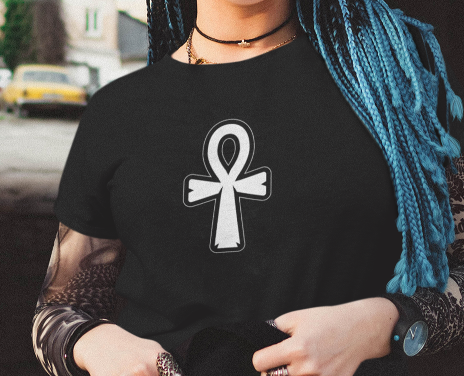 Unisex Shirt, Ankh Shirt, Egyptian Symbol Shirt, Life T-Shirt, Death Shirt, Occult Apparel, Gothic Apparel, Goth Core, Mystical Apparel