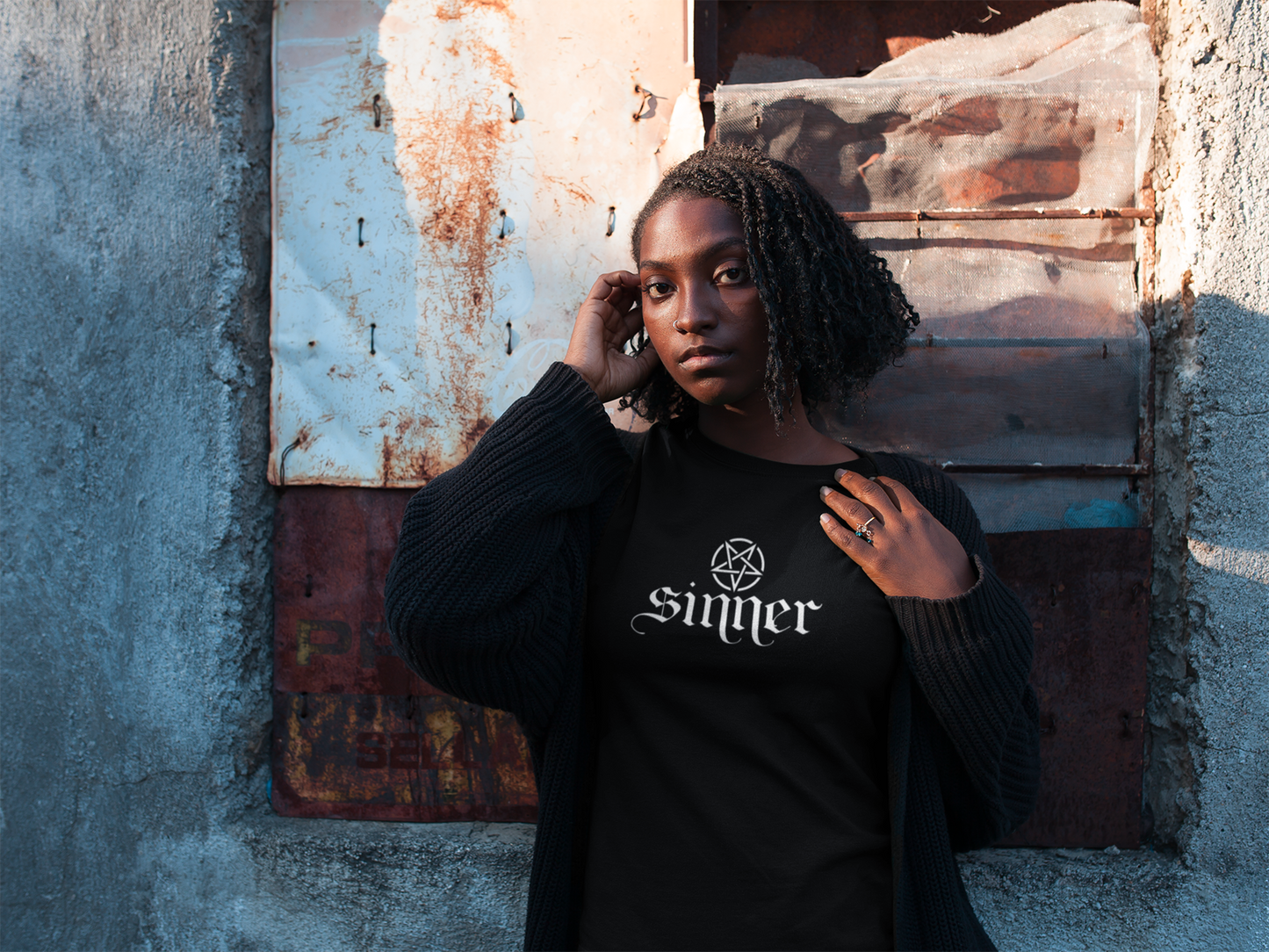 Unisex Shirt, Sinner Shirt, Pagan Shirt, Pentacle T-Shirt, Pentagram Shirt, Occult Apparel , Gothic Apparel, Goth Core, Dark Aesthetic