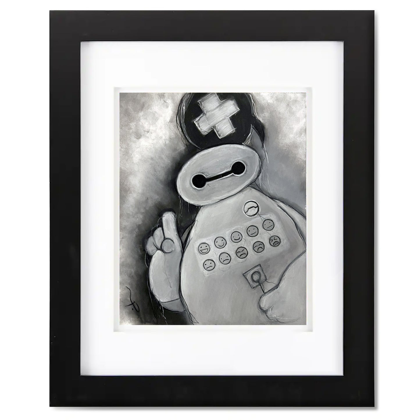 Baymax - Original Charcoal Illustration