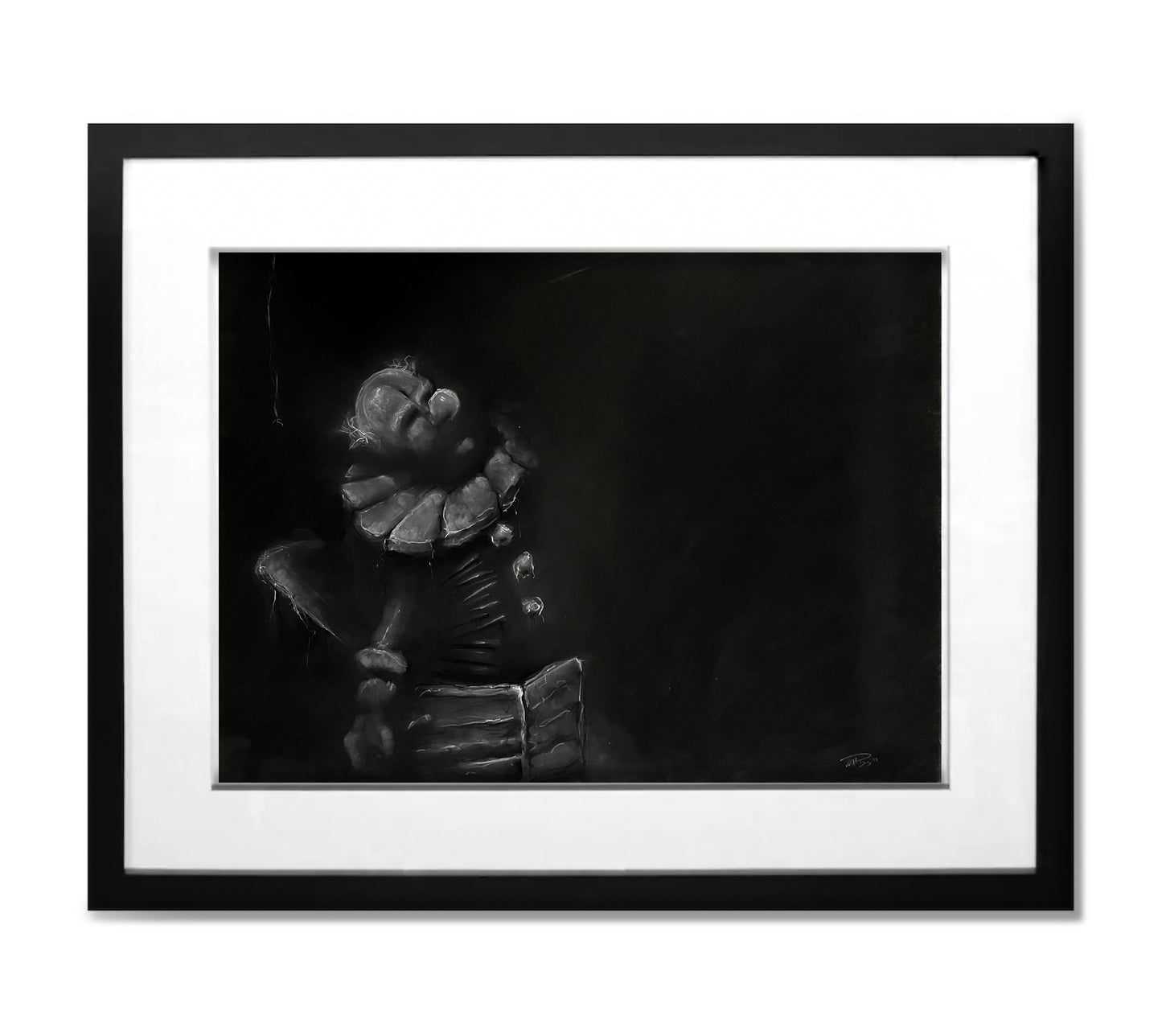 Coulrophobia - Original Charcoal Illustration