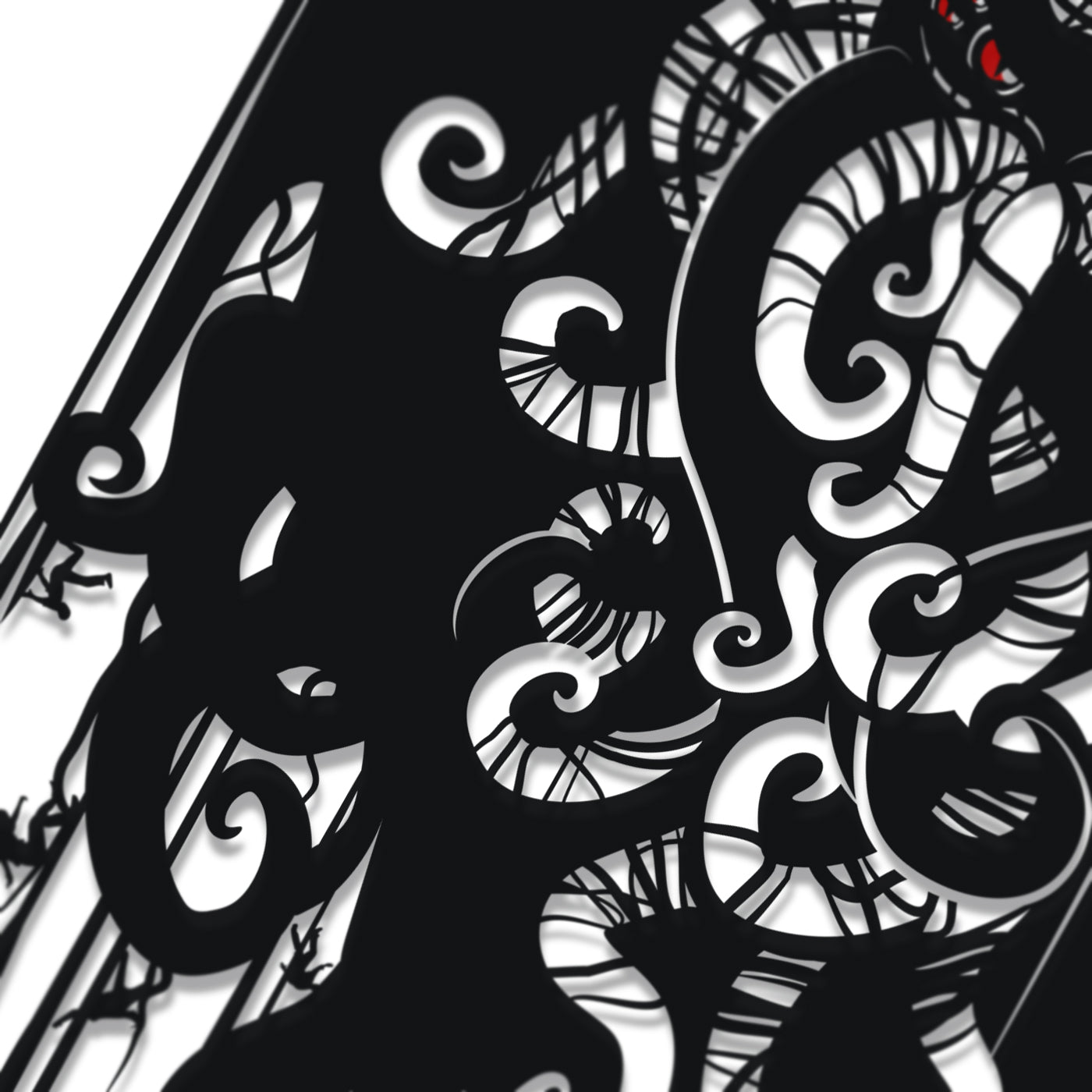 UNFRAMED Cthulhu paper cut art
