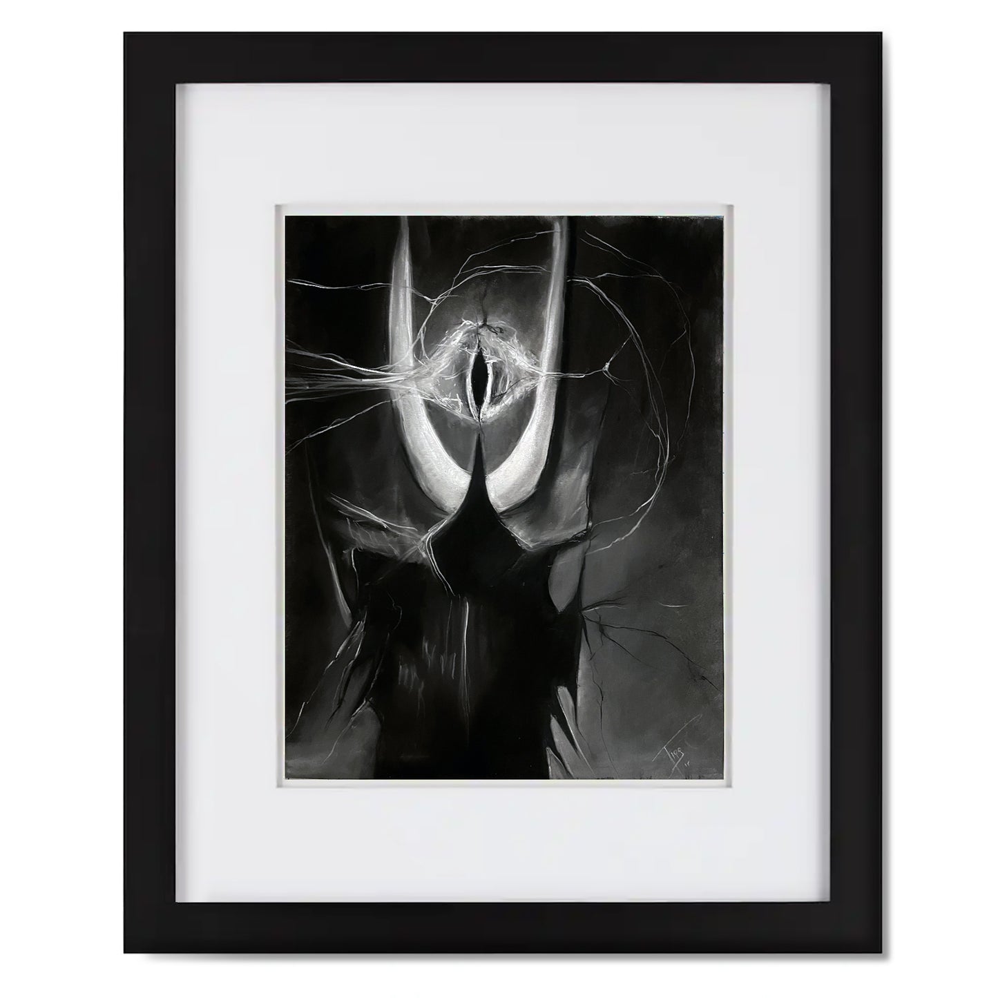 Eye of Sauron - Original Charcoal Illustration