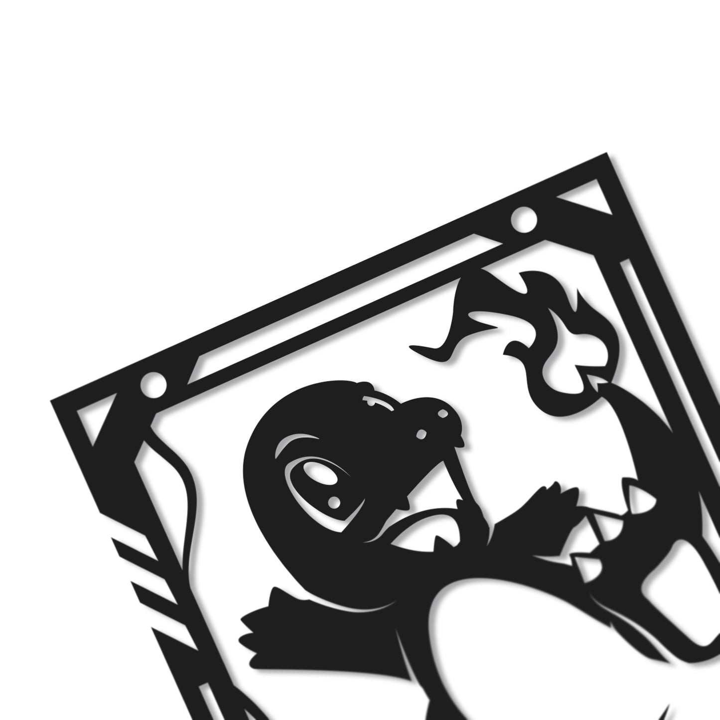 UNFRAMED Pokemon - Charmander paper cut art