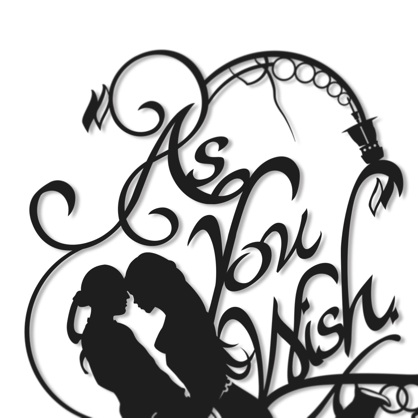 UNFRAMED Princess Bride paper cut art