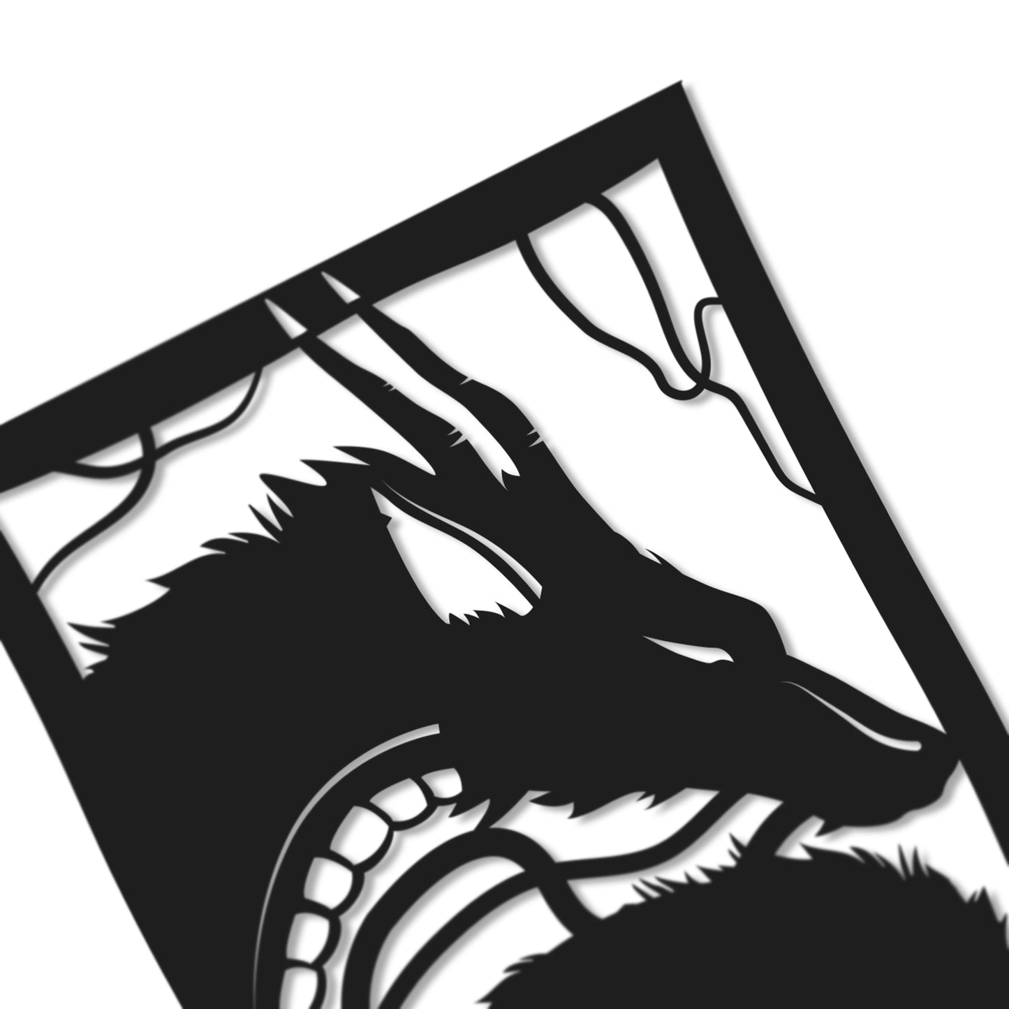 UNFRAMED Spirited Away - Haku paper cut art