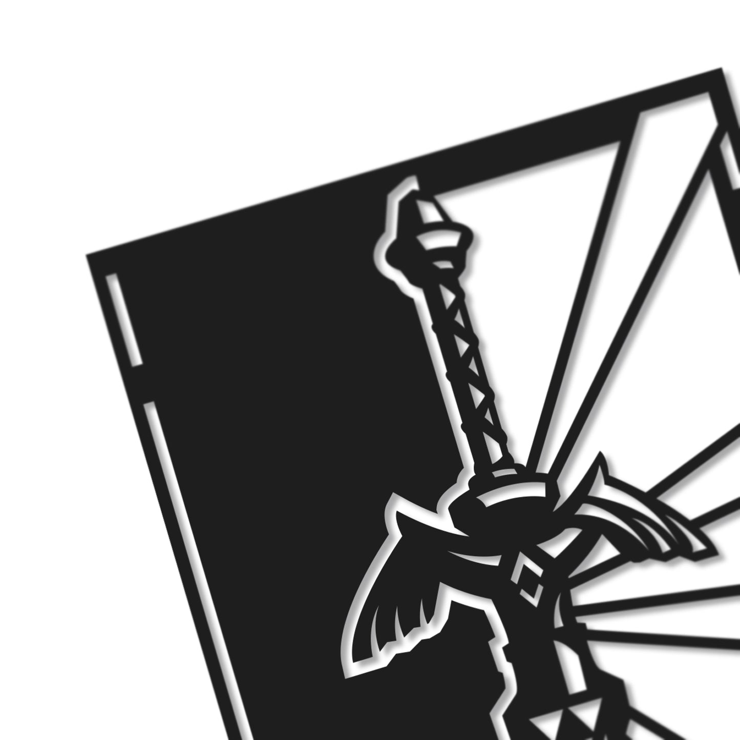 UNFRAMED Zelda - Master Sword paper cut art
