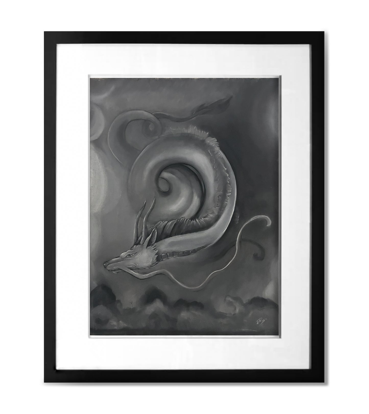Haku - Original Charcoal Illustration