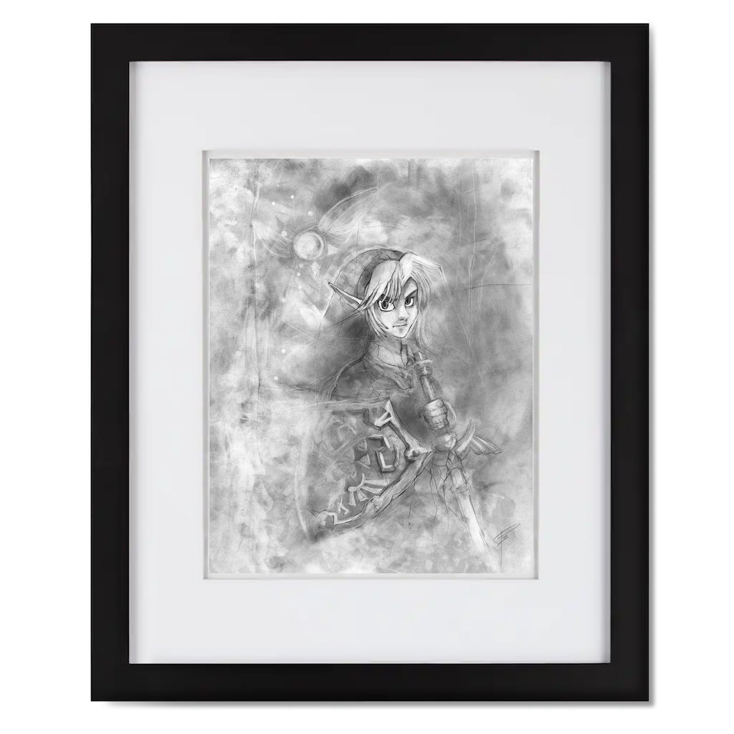 Link - Original Graphite Illustration