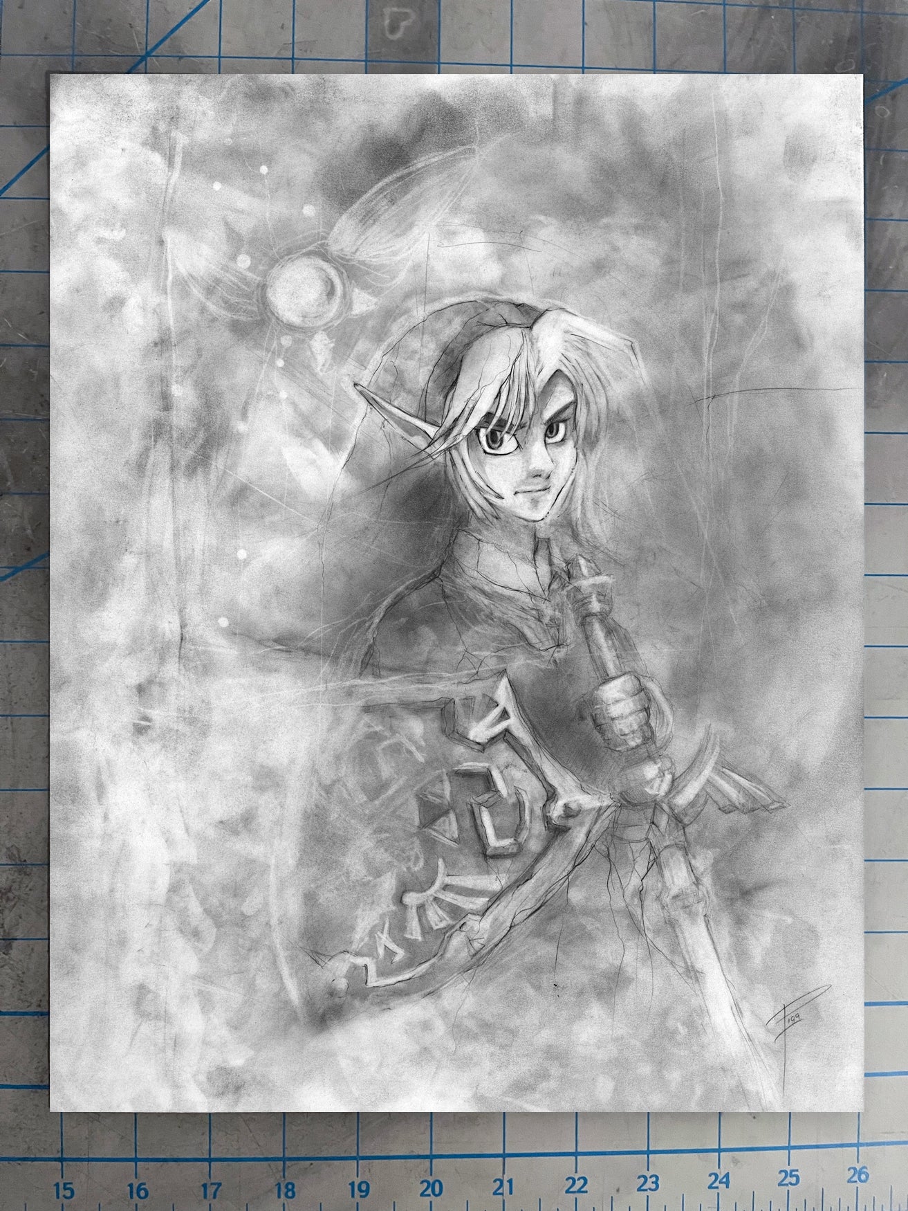 Link - Original Graphite Illustration