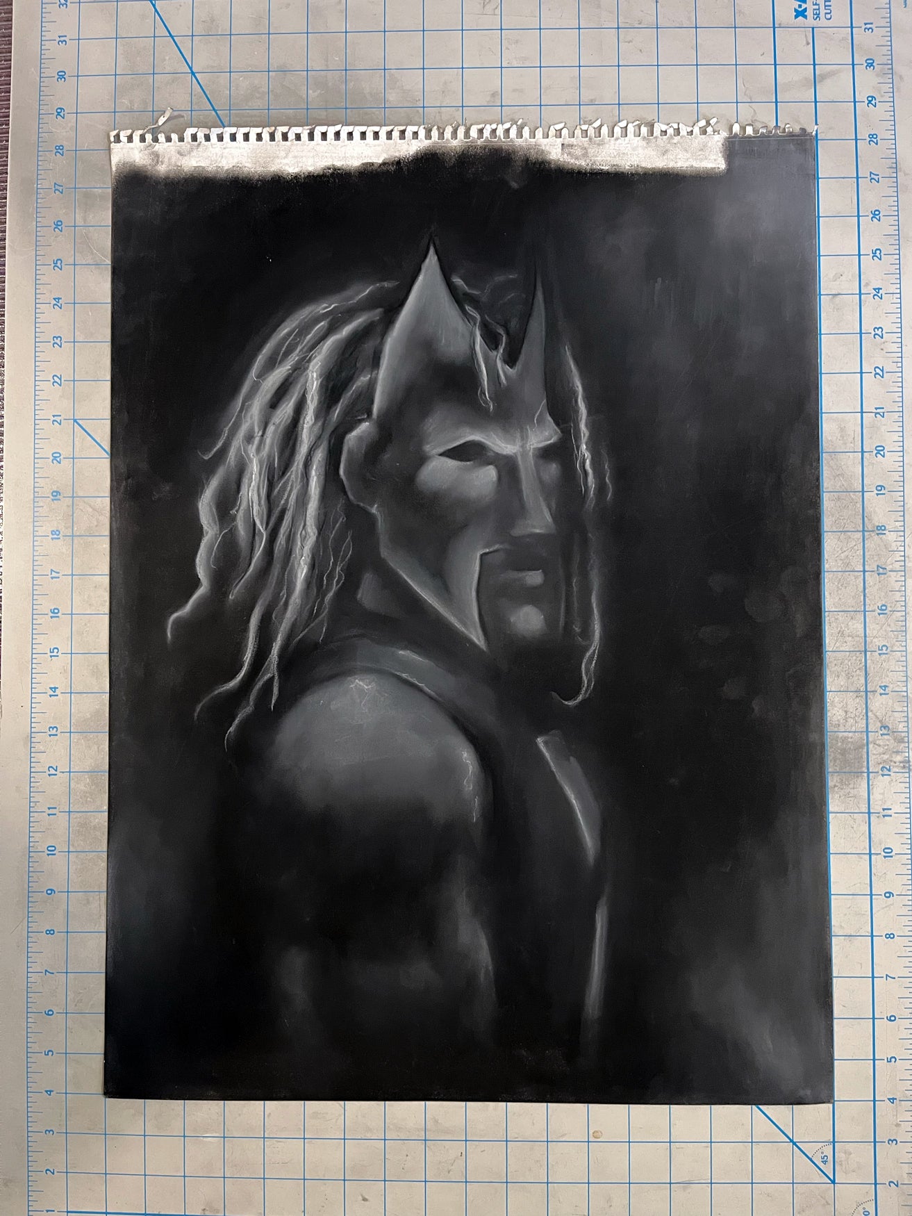 Shadowman - Original Charcoal Illustration