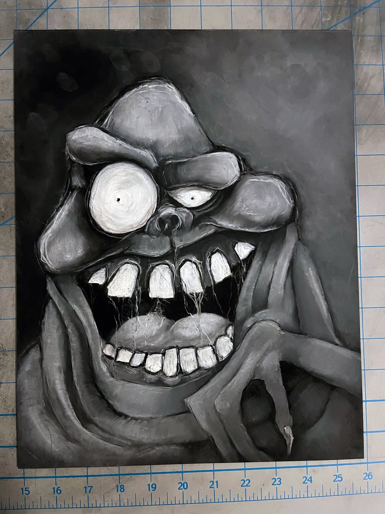 Slimer - Original Charcoal Illustration