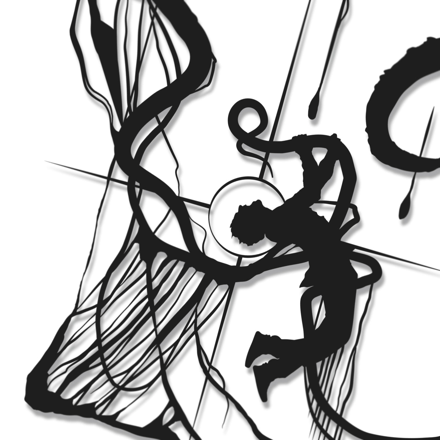 UNFRAMED Venom paper cut art