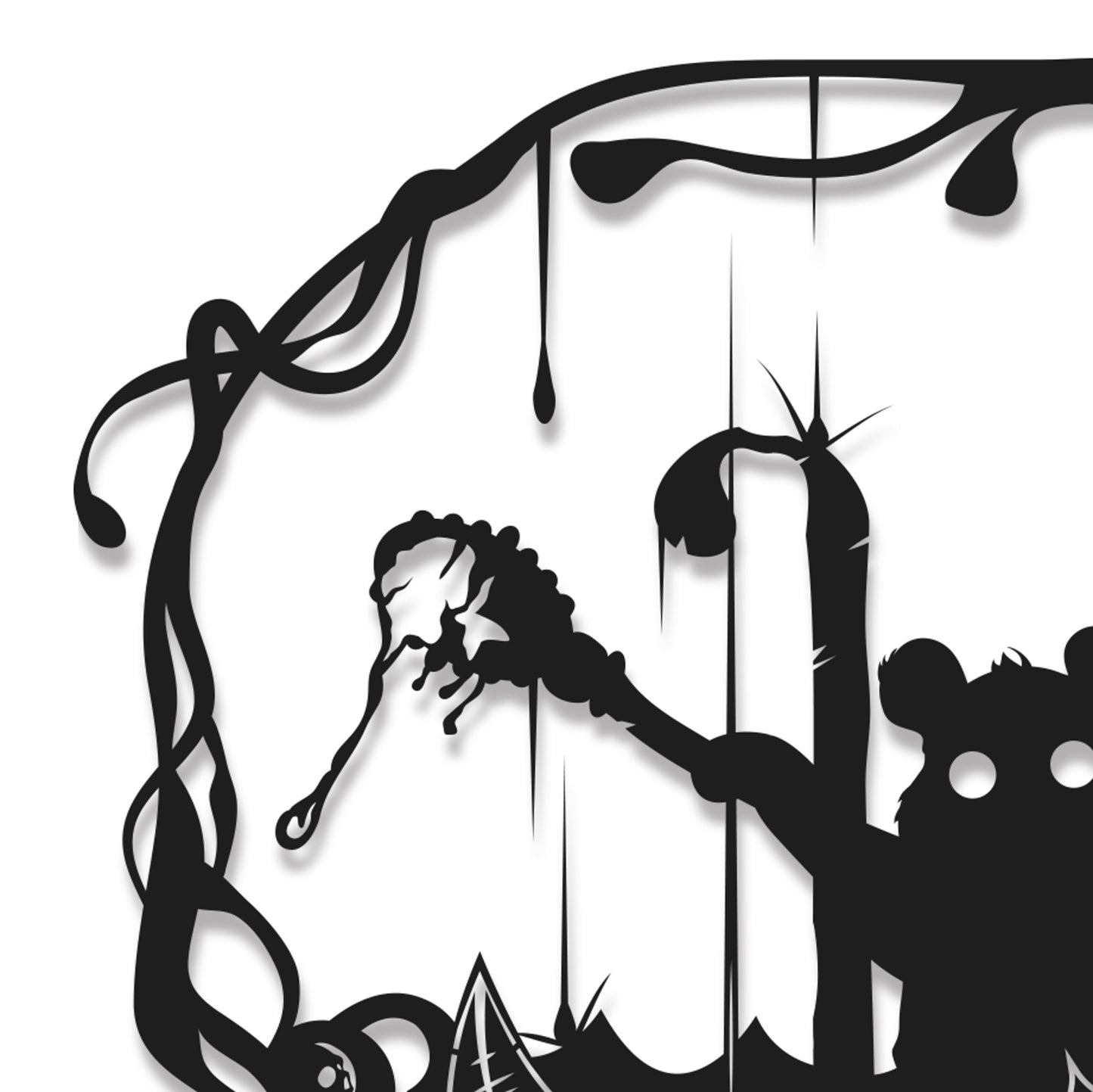 FRAMED Winnie The Pooh - paper cut art