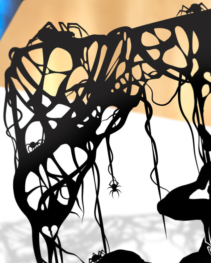 UNFRAMED Spiderman Gwen Stacy Grave paper cut art