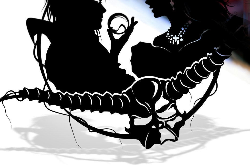 UNFRAMED Labyrinth - Jareth and Sarah paper cut art