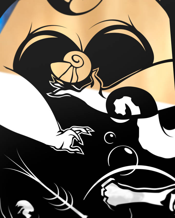 UNFRAMED Ursula paper cut art