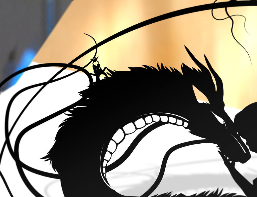 UNFRAMED Spirited Away paper cut art