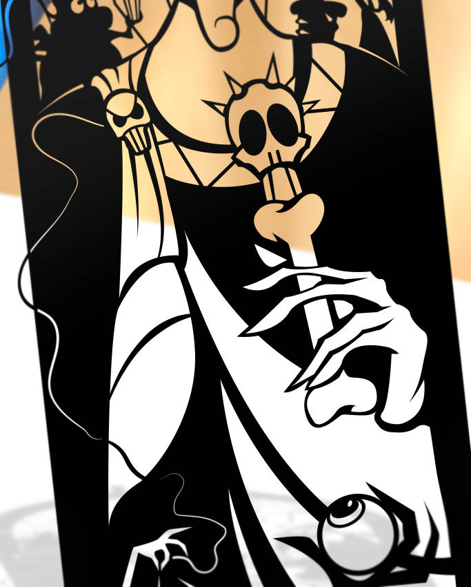 UNFRAMED Hades - Hercules paper cut art