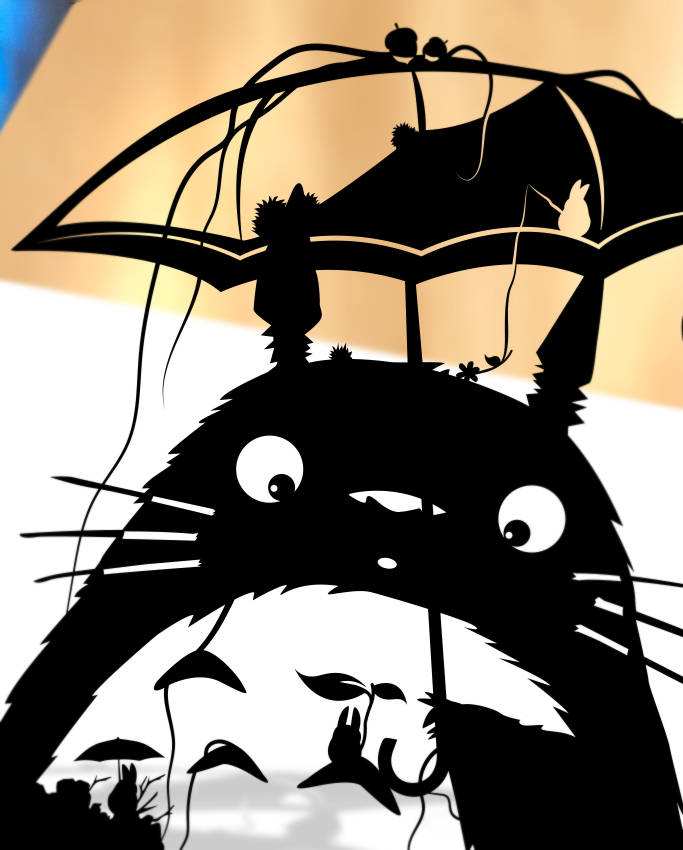 UNFRAMED My Neighbor Totoro paper cut art