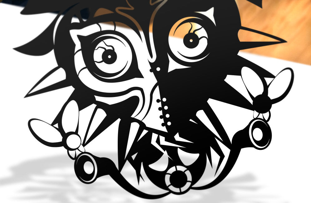 UNFRAMED The Legend of Zelda - Majora's Mask paper cut art