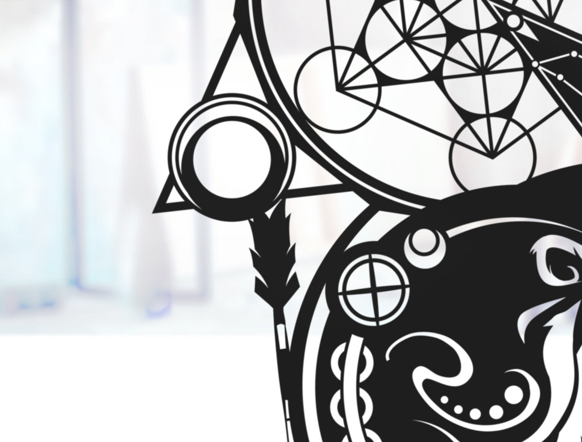UNFRAMED Leo Zodiac paper cut art