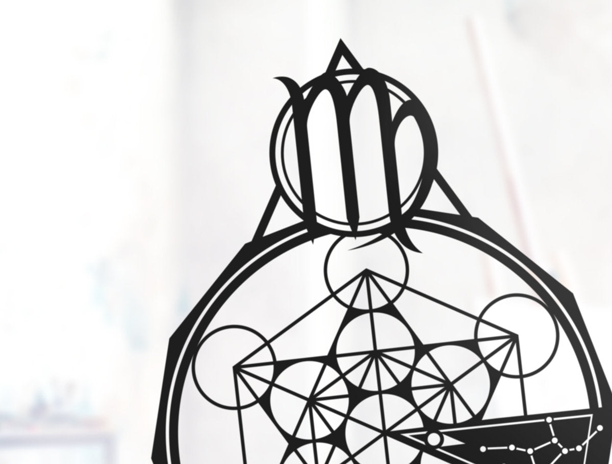 UNFRAMED Virgo Zodiac paper cut art