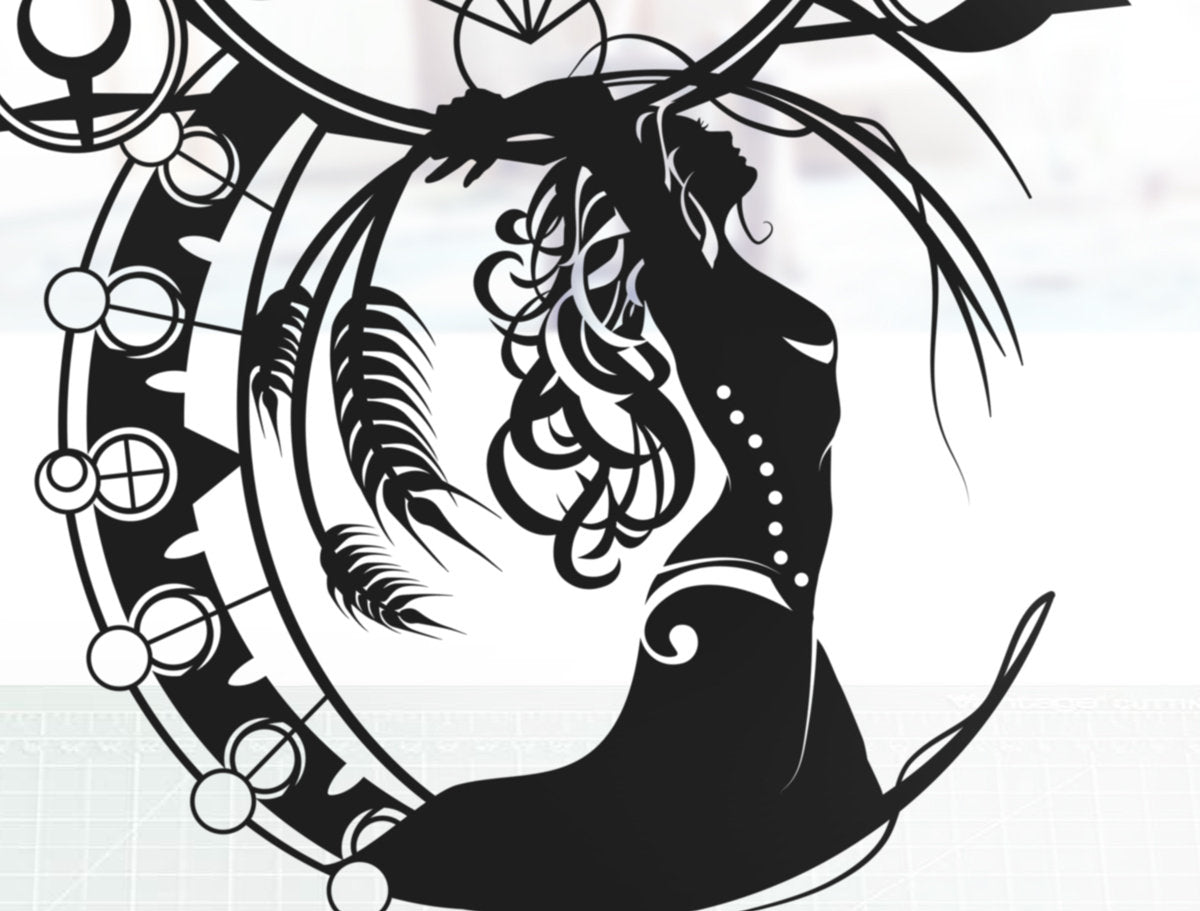 UNFRAMED Virgo Zodiac paper cut art
