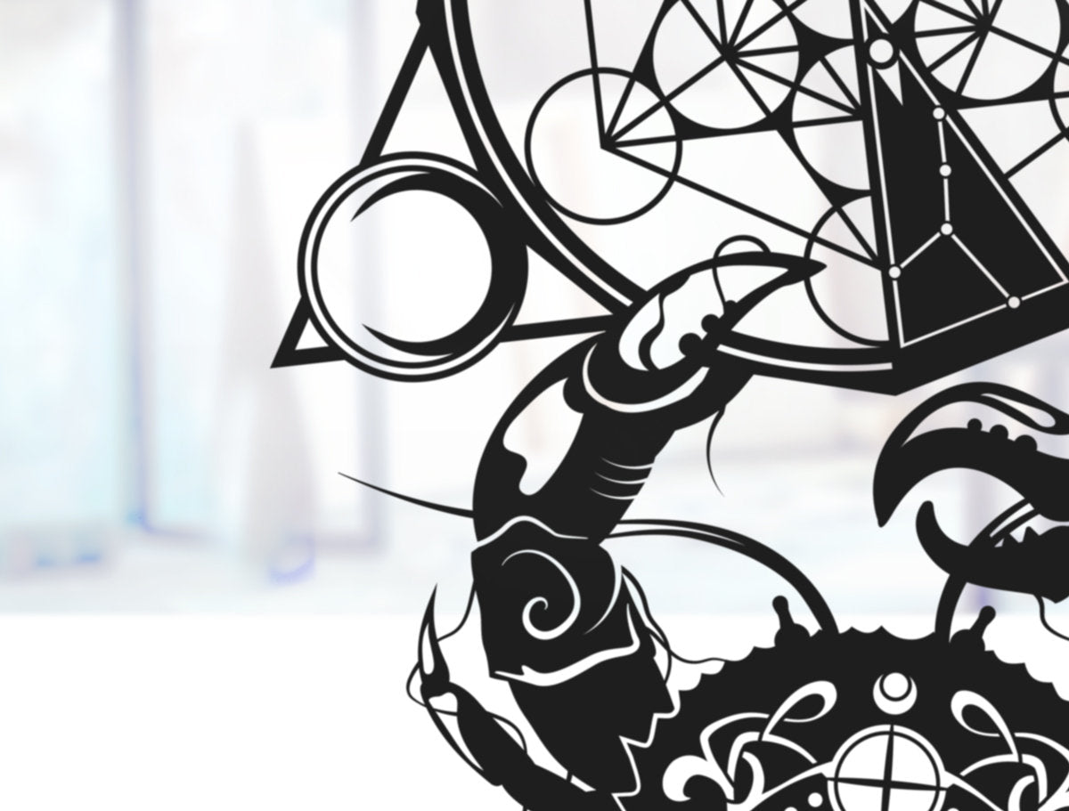 UNFRAMED Cancer Zodiac paper cut art