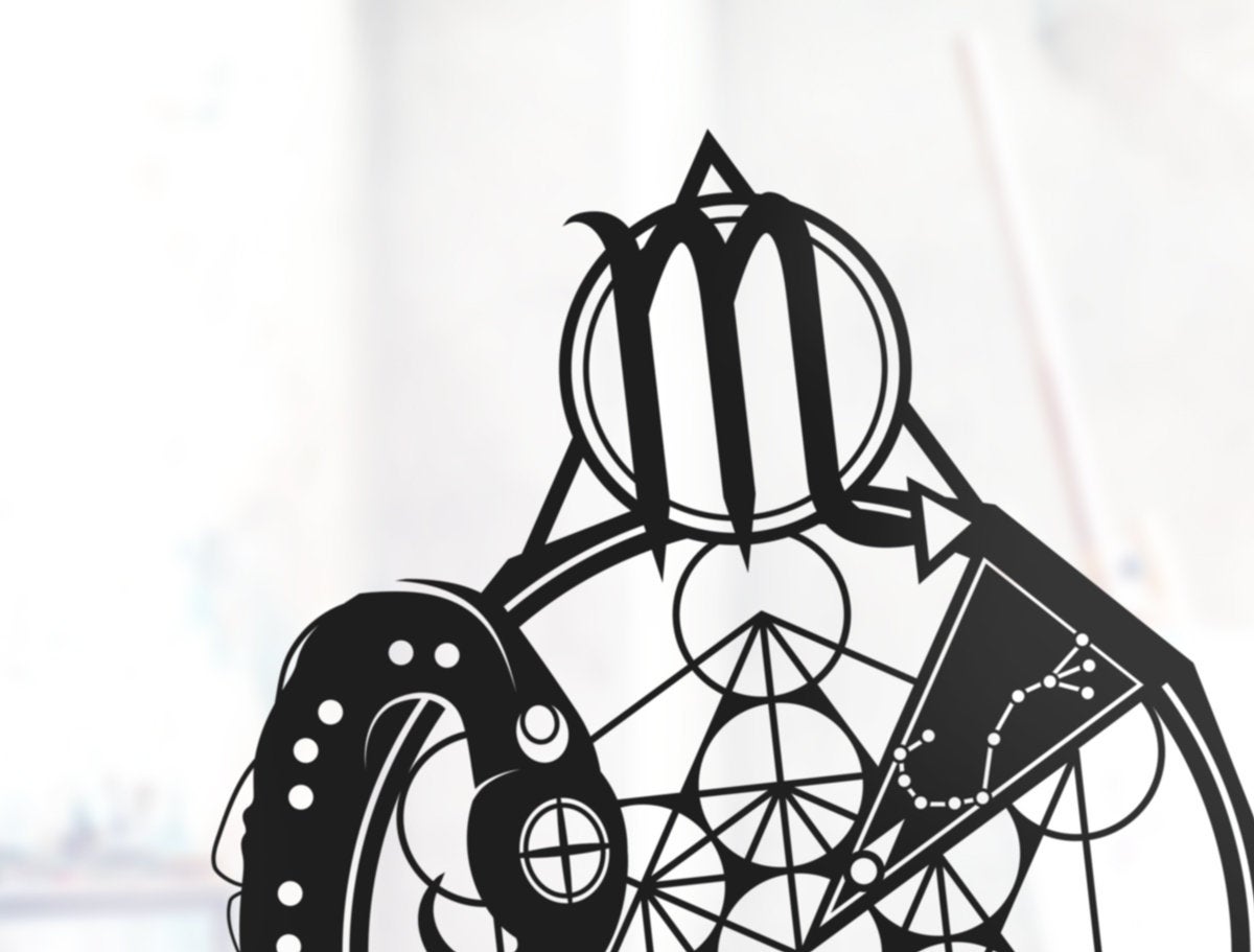 UNFRAMED Scorpio Zodiac paper cut art