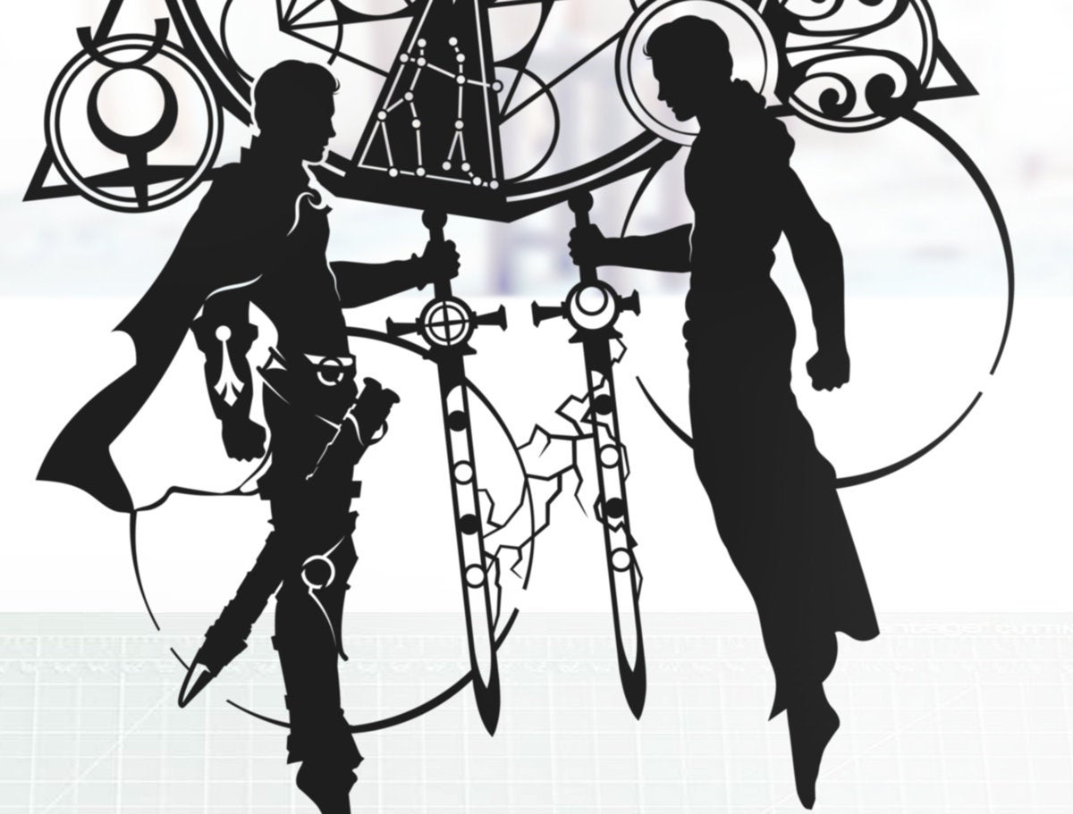 UNFRAMED Gemini Zodiac paper cut art