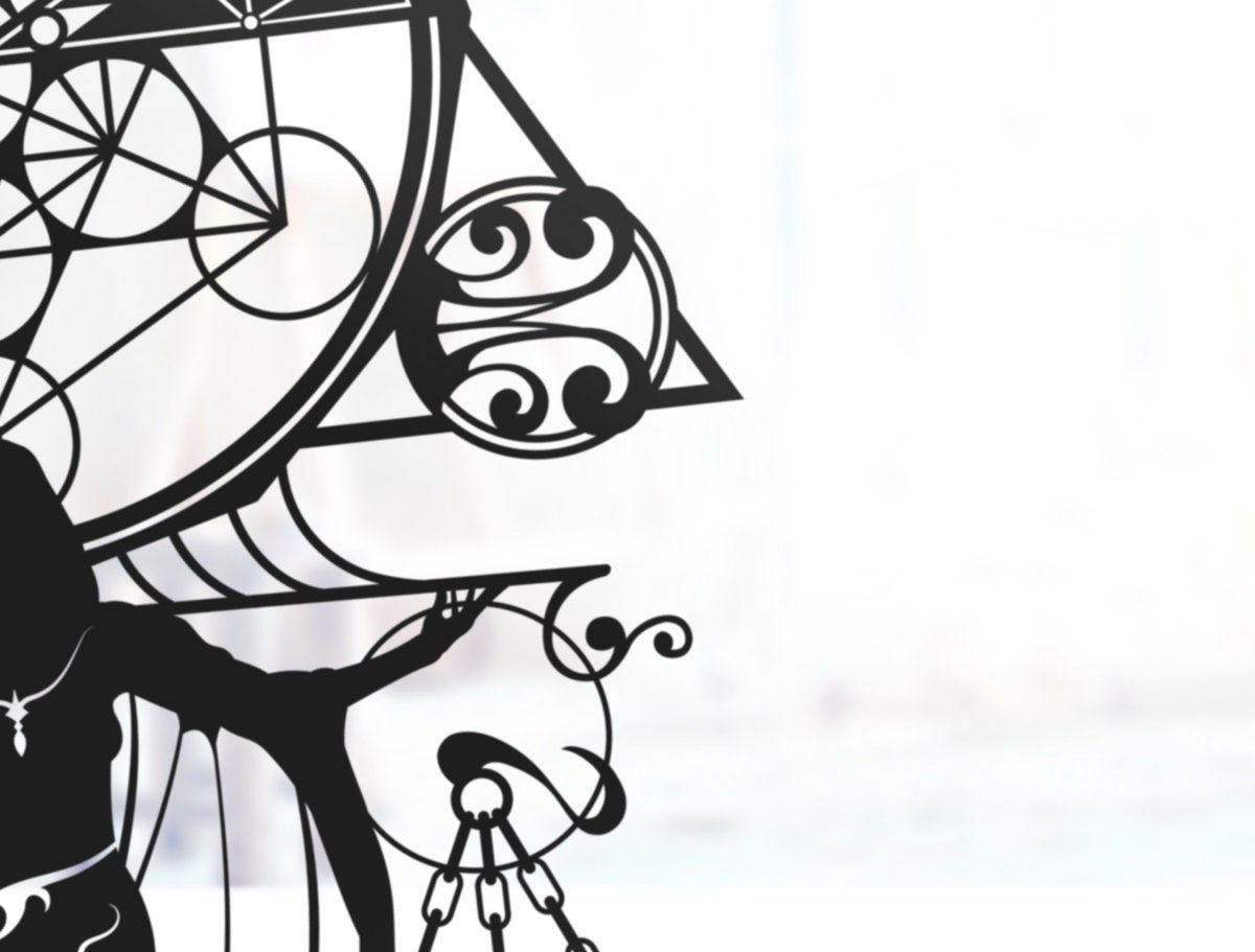 UNFRAMED Libra Zodiac paper cut art