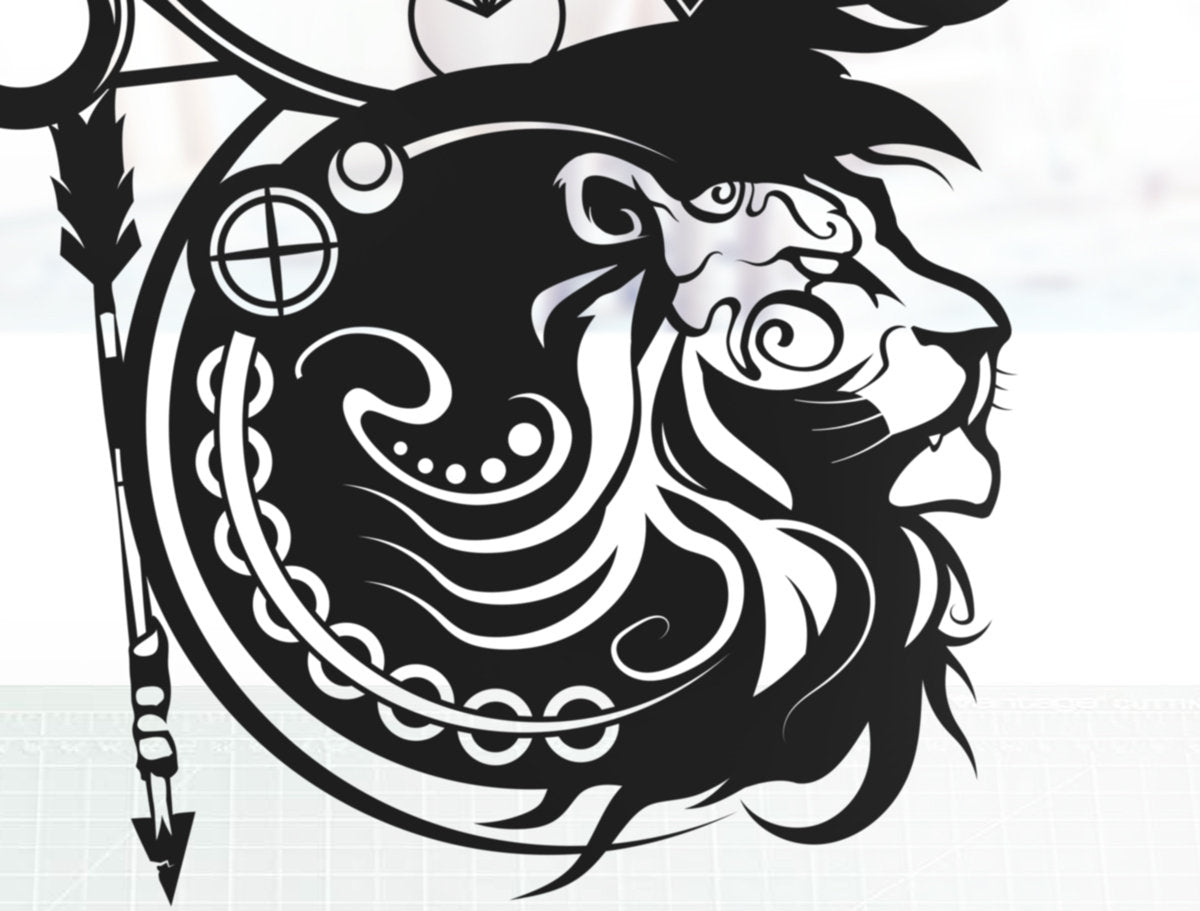 UNFRAMED Leo Zodiac paper cut art