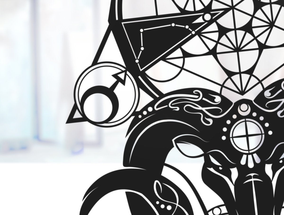 UNFRAMED Aries Zodiac paper cut art