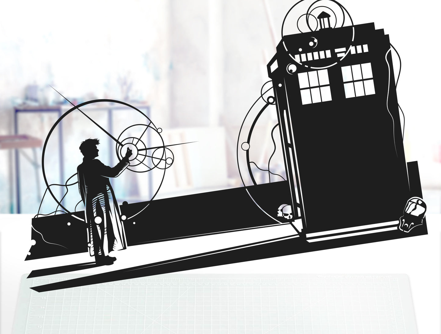 UNFRAMED Doctor Who - Snap paper cut art