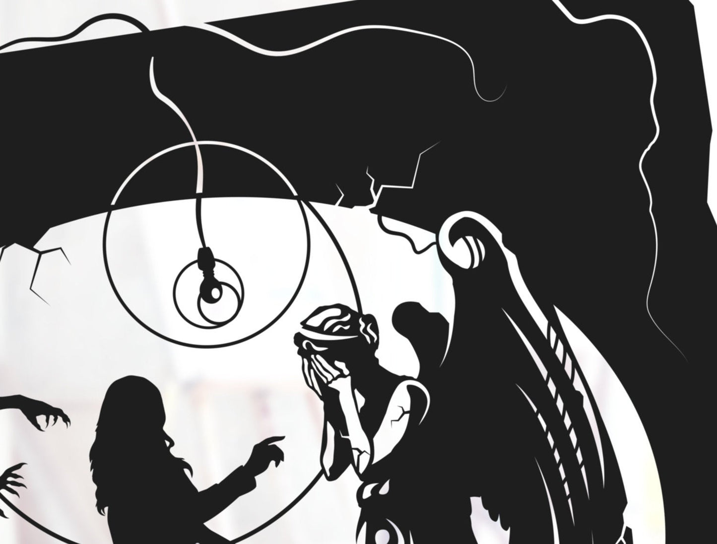 UNFRAMED Doctor Who - Blink paper cut art