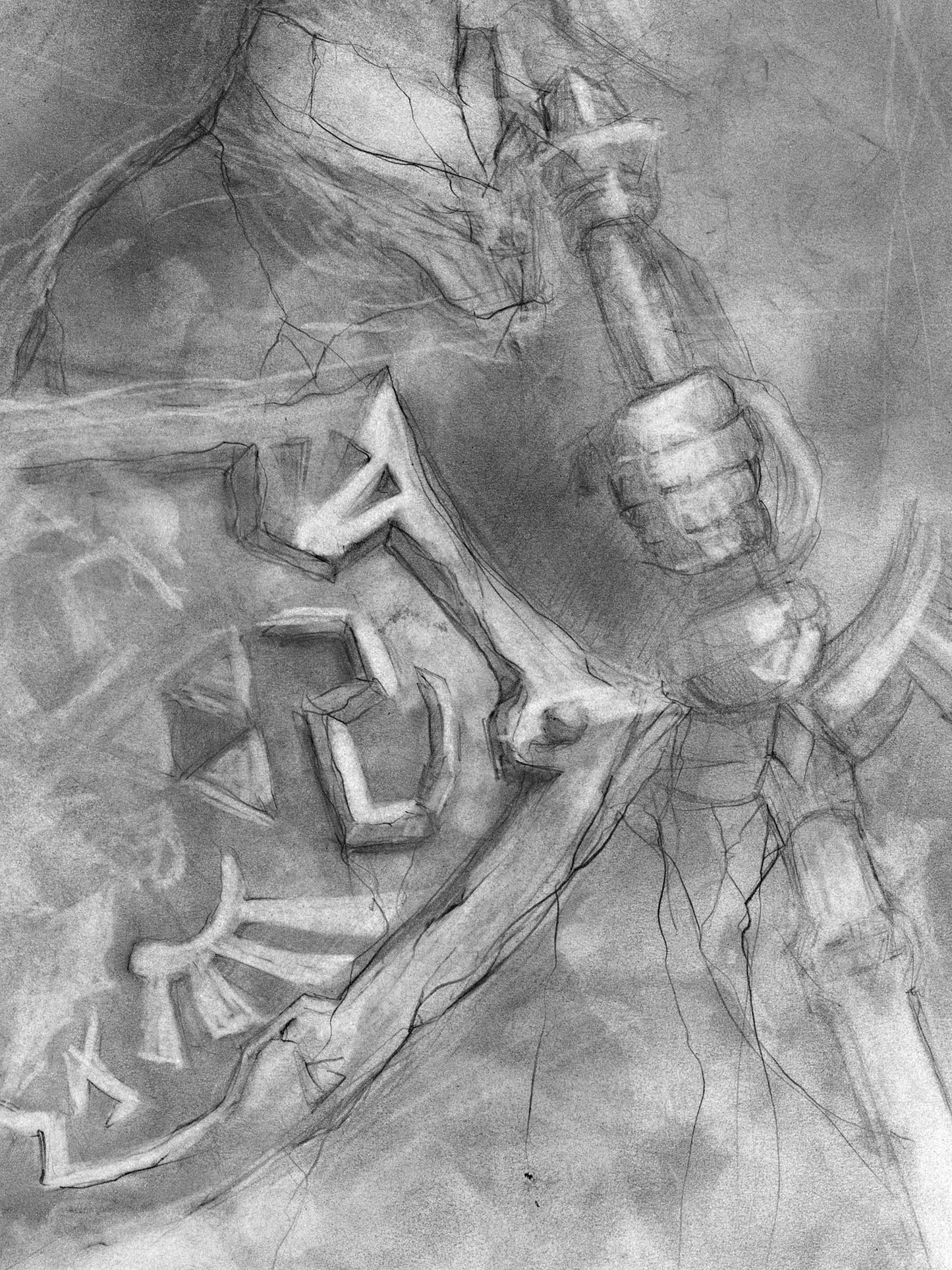 Link - Legend of Zelda Illustration Graphite print
