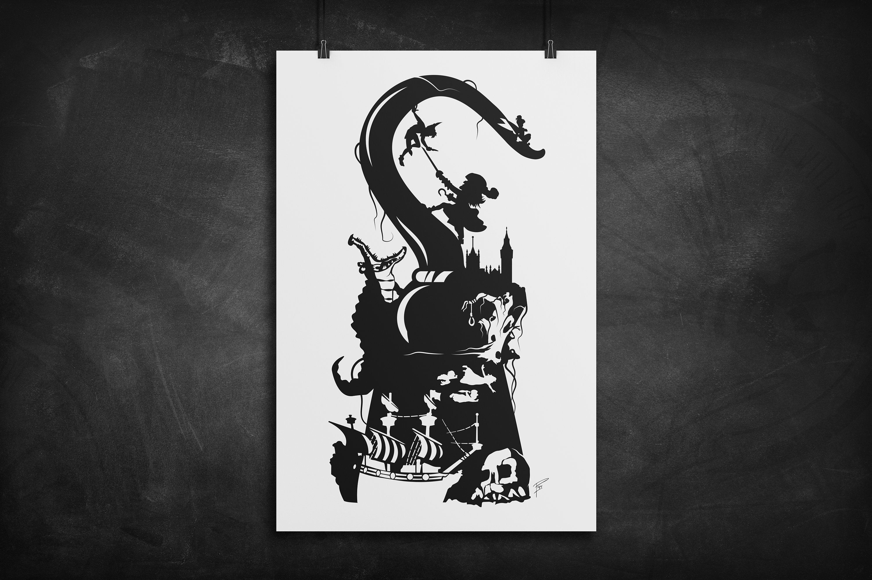 Peter Pan Silhouette Printable