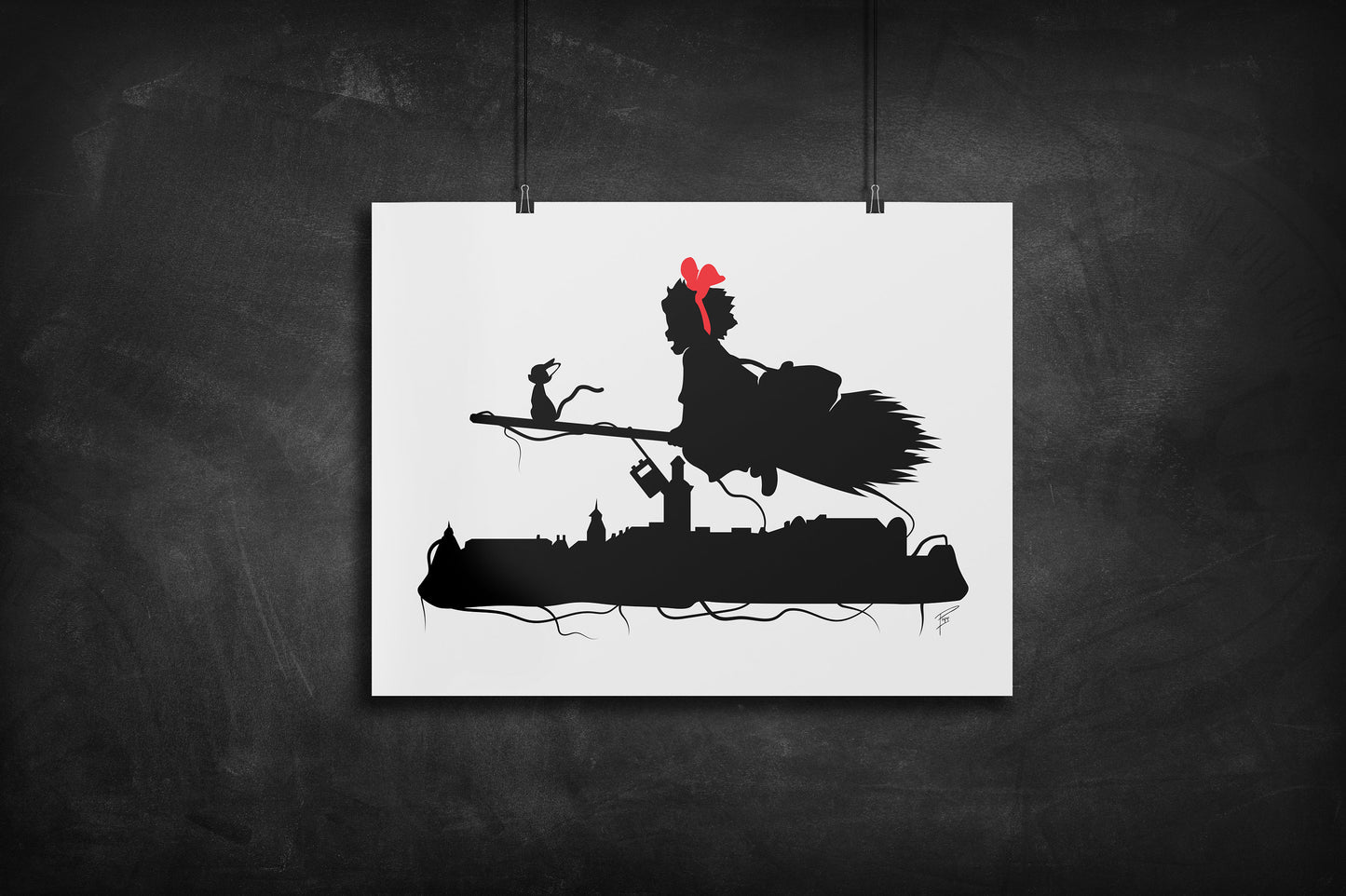 Kiki - Kiki's Delivery Service silhouette art print