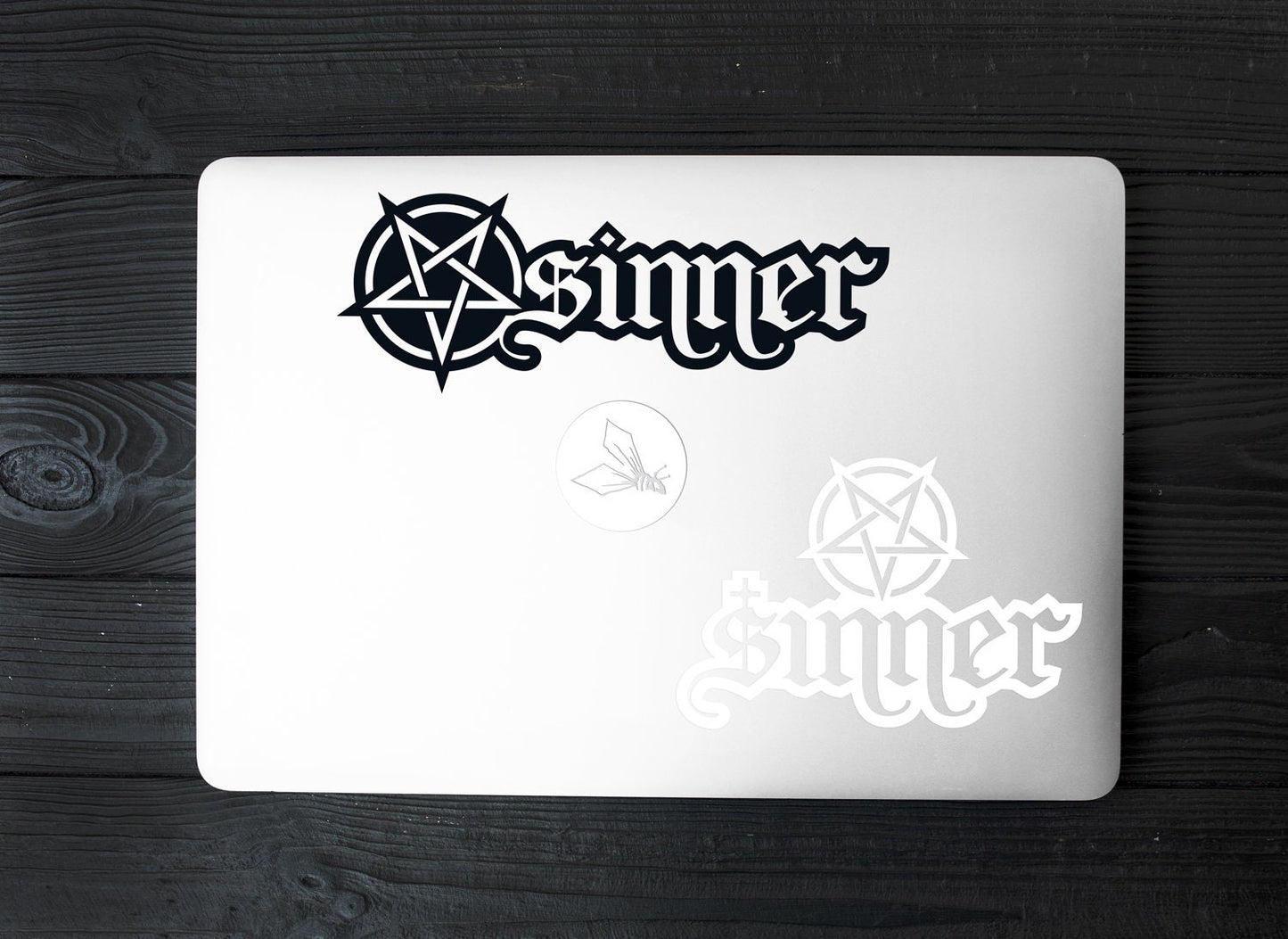 Sinner Pentagram Pentacle Vinyl Decal Sticker Vinyl Car Decal Laptop Sticker Water Bottle Sticker Occult Sticker Die Cut Sticker
