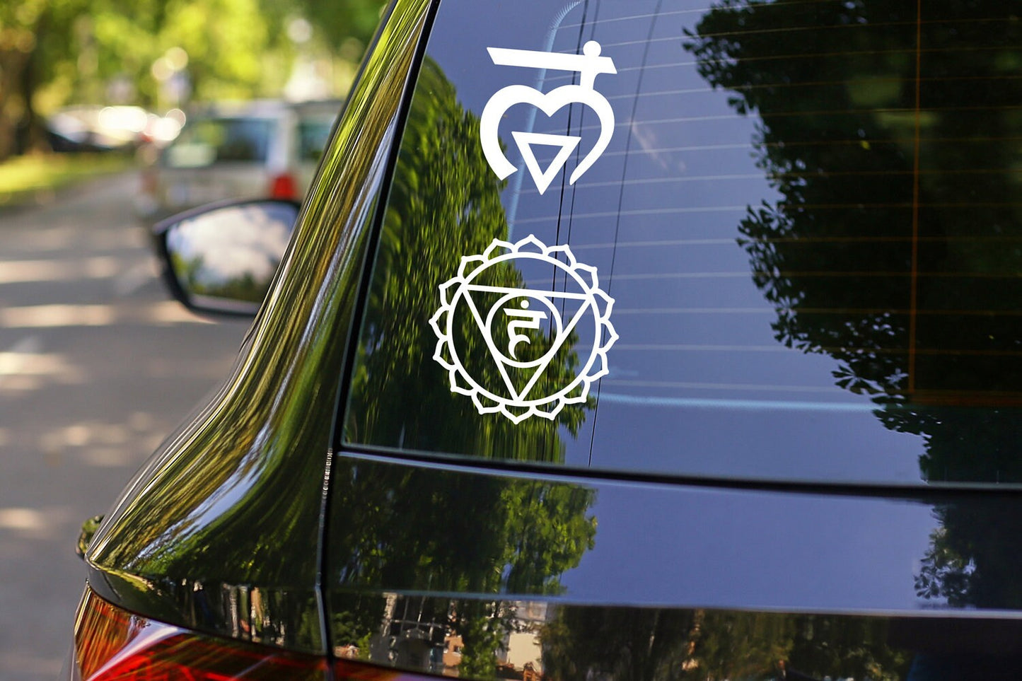 Chakra Symbols Vinyl Decal Sticker Vinyl Car Decal Laptop Sticker Water Bottle Sticker Goth Sticker Die Cut Sticker Sacred Symbols