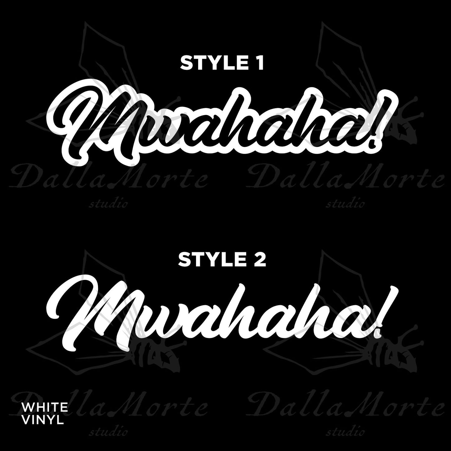 Villain Laugh Quote Vinyl Decal Sticker Vinyl Car Decal Laptop Sticker Water Bottle Sticker Goth Halloween Sticker Die Cut Sticker Spooky