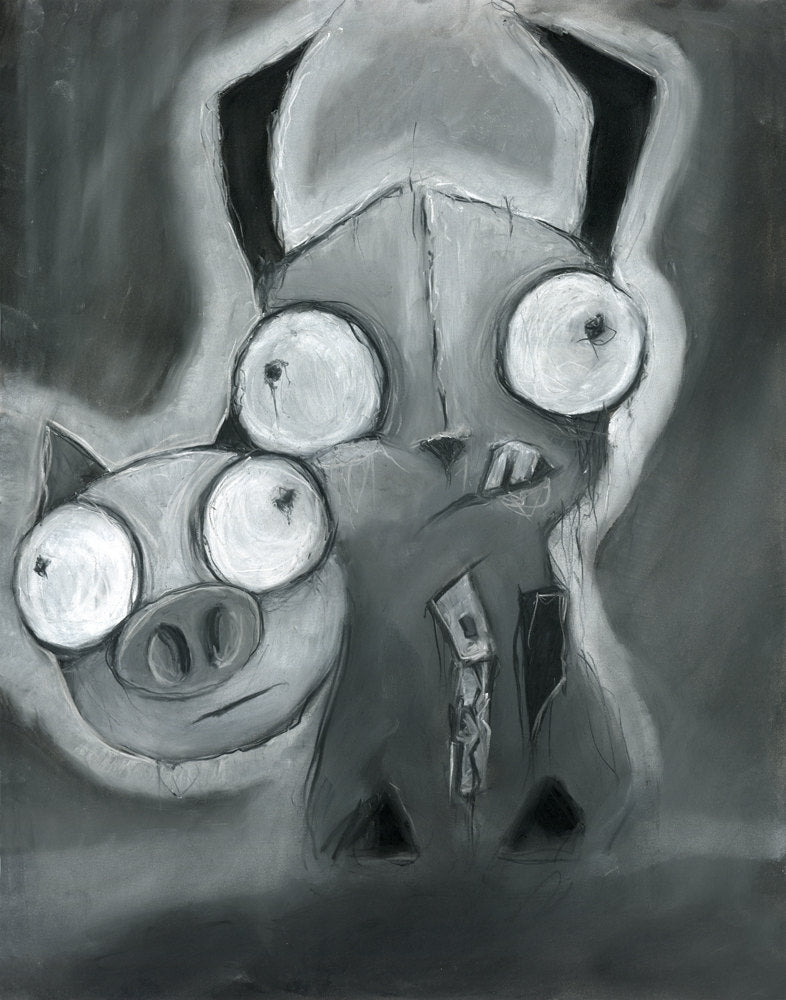 Gir - Invader Zim - illustration art print