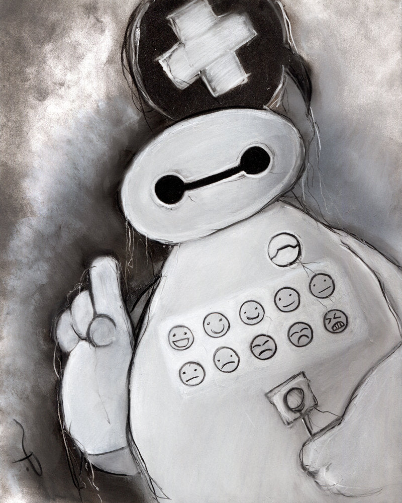 Baymax Big Hero 6 illustration print