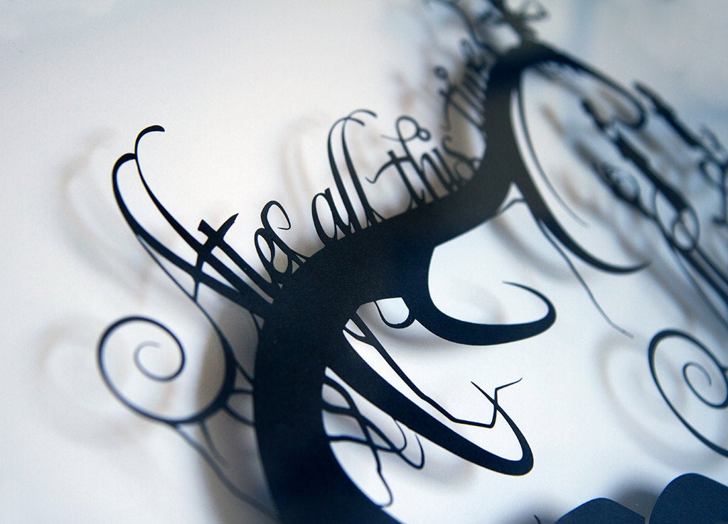 UNFRAMED Harry Potter - After All This Time Always paper cut art