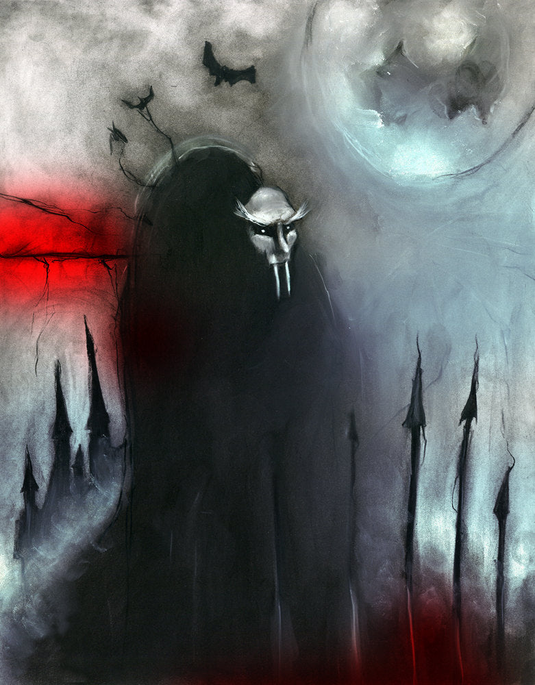 Nosferatu Charcoal art print