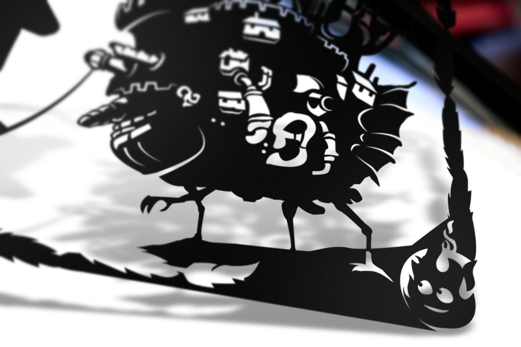 UNFRAMED Howls Moving Castle paper cut art