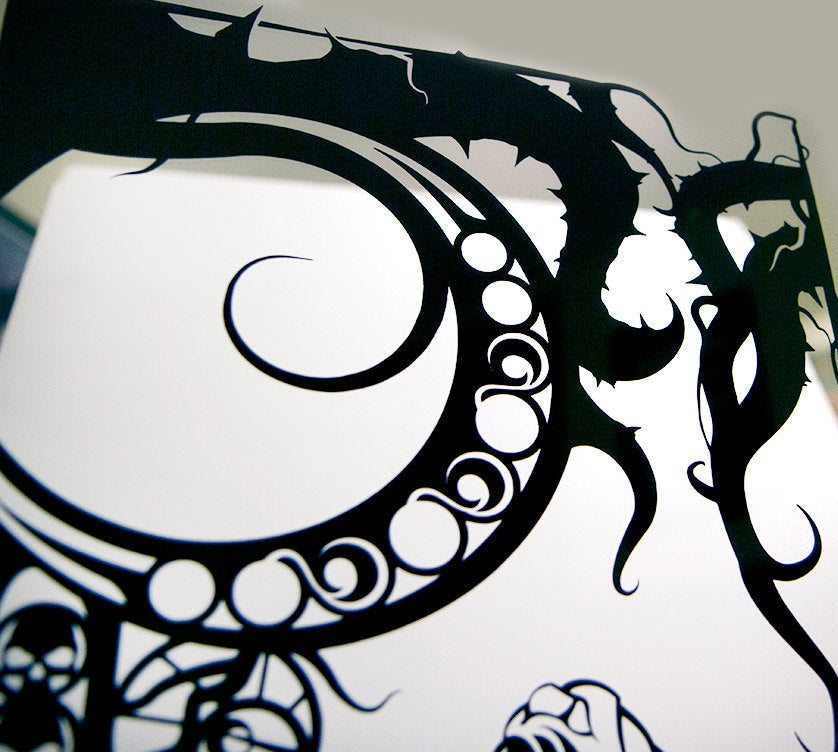 UNFRAMED Sleeping Beauty paper cut art